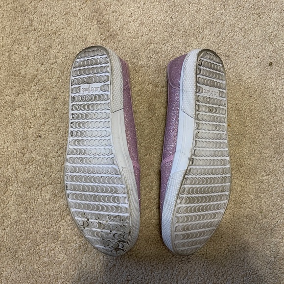 pink glitter slip on shoes - Picture 3 of 3